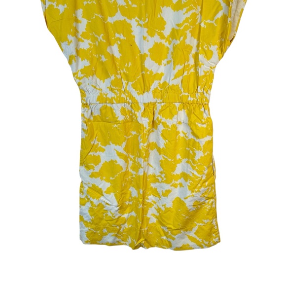 GAP Yellow Floral Midi Dress Cotton Sleeveless Size M Summer Cottagecore Picnic - Picture 7 of 14